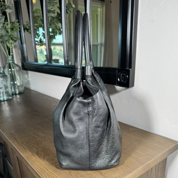 Kate Spade Black Pebbled Leather Turn-Lock Satchel - Picture 6 of 15